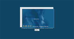 Desktop Screenshot of ersu-ancona.it